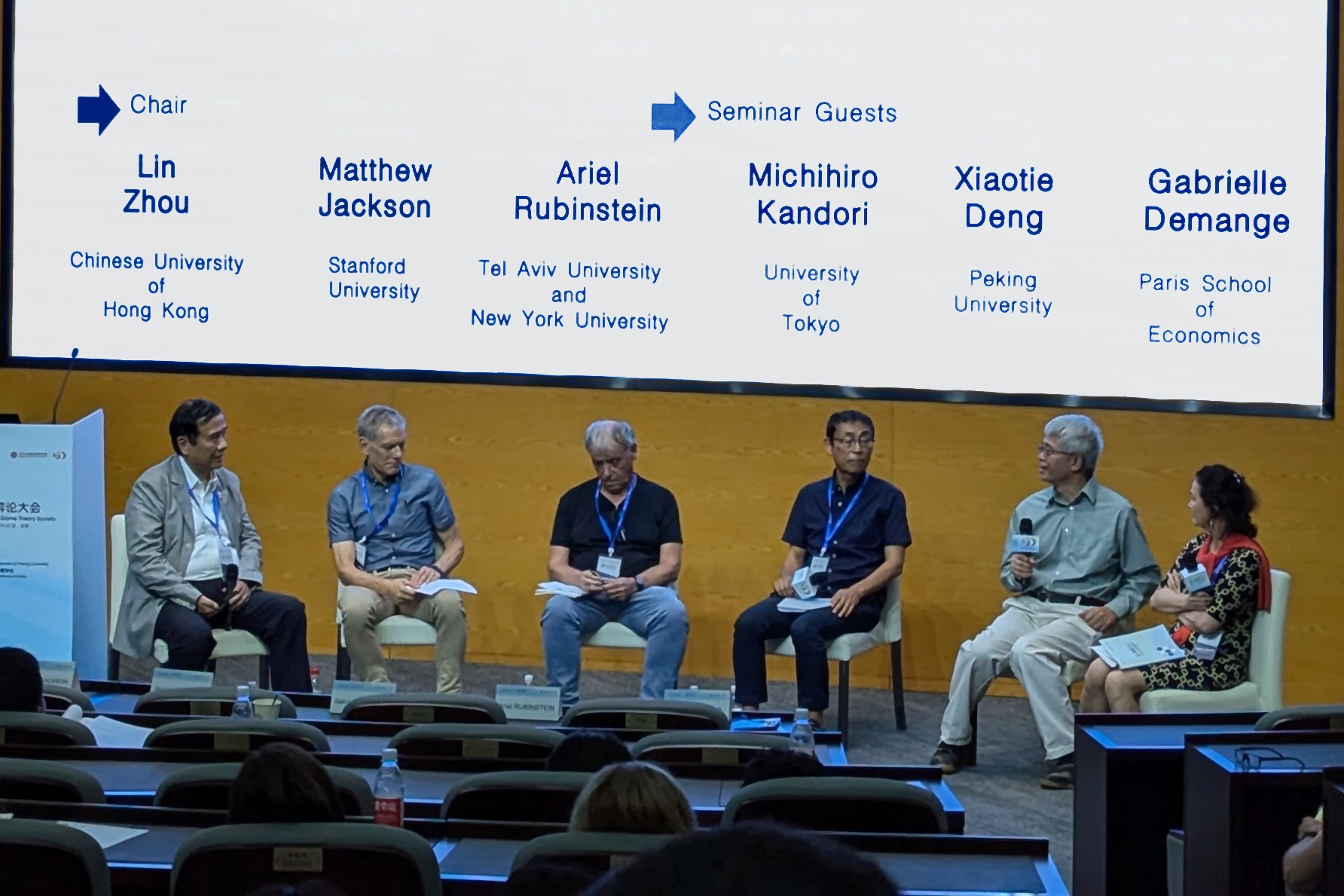 Panel discussion at the 2024 World Congress of the Game Theory Society